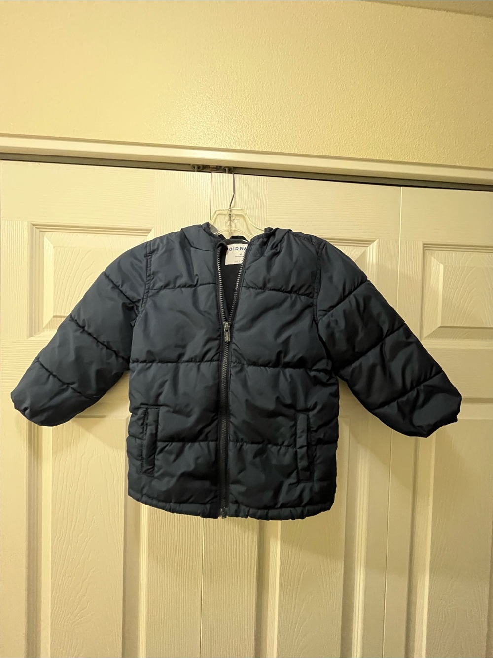 Old Navy Dark Blue Kids Hooded Puffer Jacket
